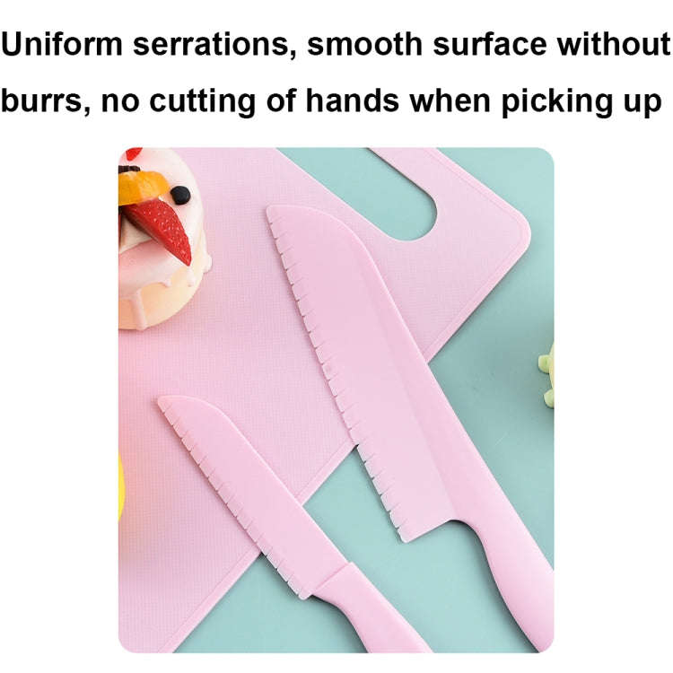 19pcs /Set Children Cooking Knife Set Early Childhood Education Kitchen Tools(Blue)