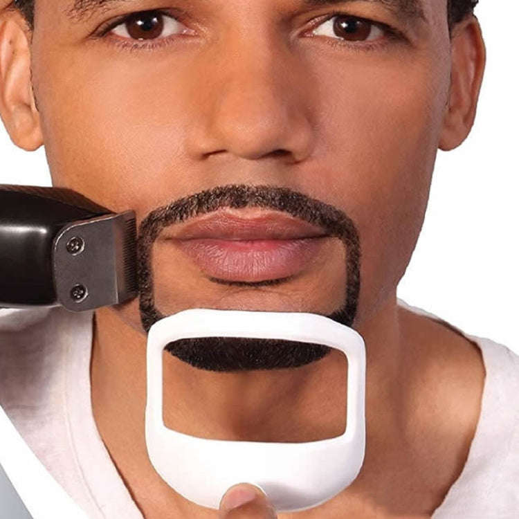 5pcs / Set Beard Styling Guide Template Men Shaving Assistance Tools(White)