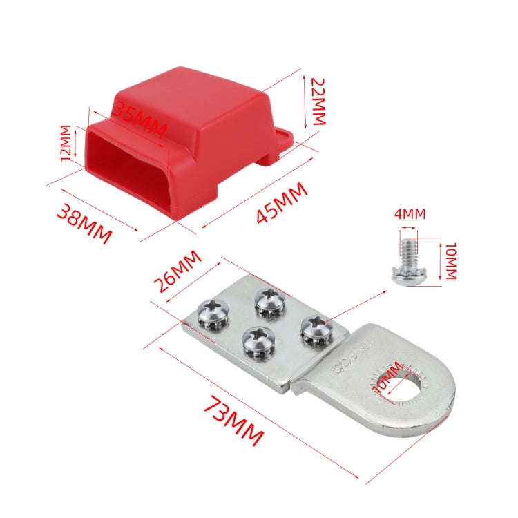 RV Yacht Industrial Distribution Box Copper Battery Terminal, Specifications: One