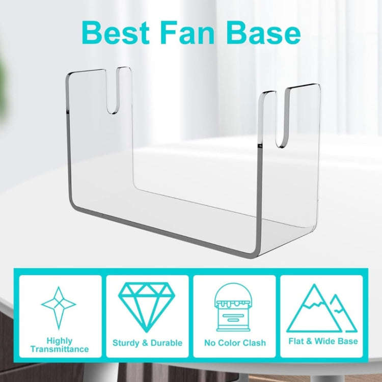 YX133 Acrylic Fan Display Stand Paper Fans Placement Holder(Transparent)