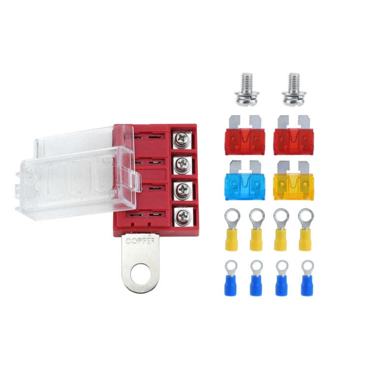 4-way RV Yacht Ignition Protection Battery Terminal Fuse Block, Specification: Two