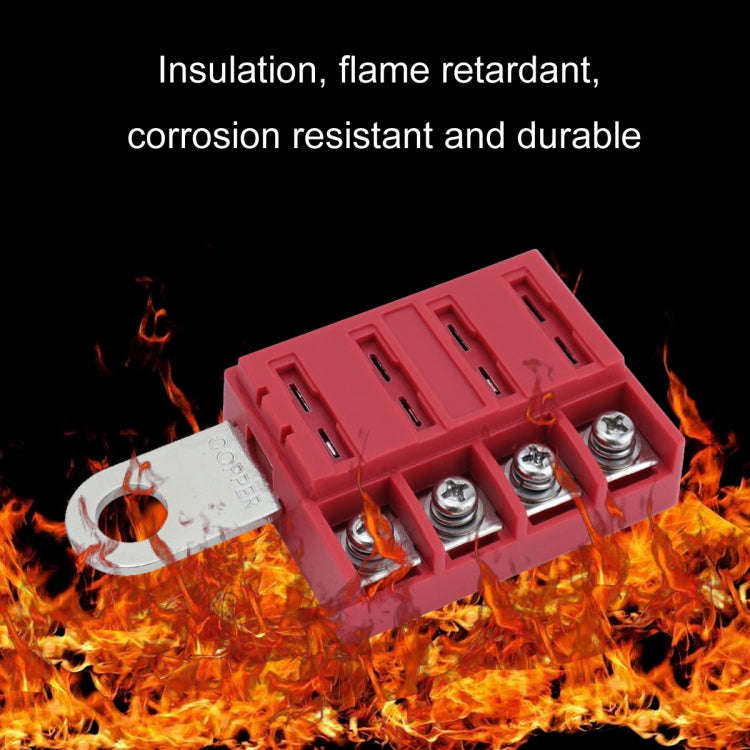 4-way RV Yacht Ignition Protection Battery Terminal Fuse Block, Specification: Two