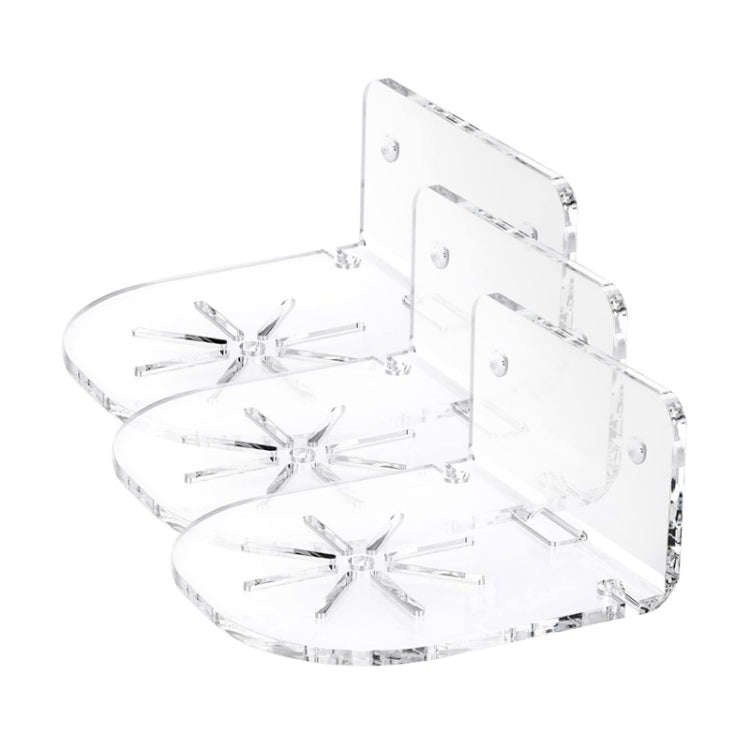 YX135 3pcs / Set Acrylic Wall Mount Bracket For Baby Monitor / Safety Camera / Speaker
