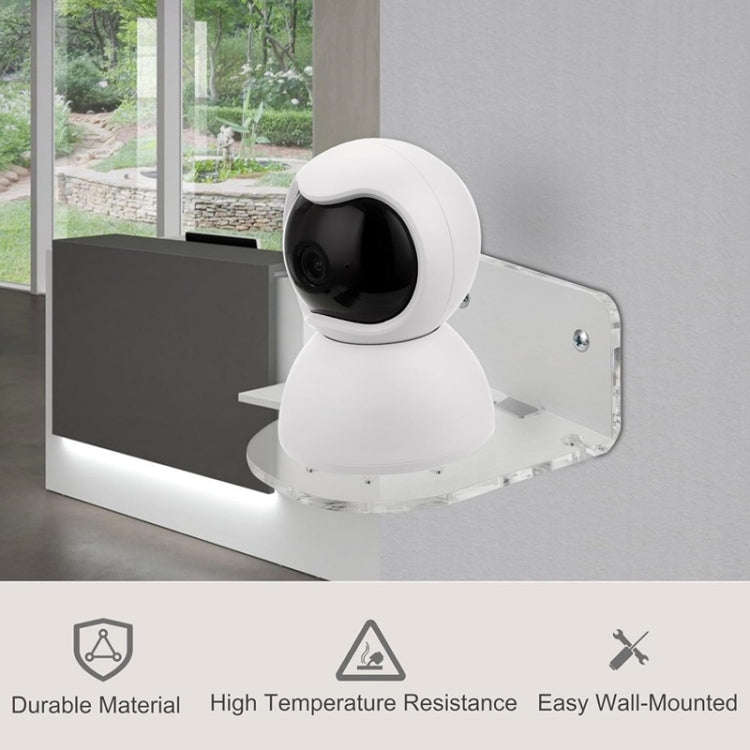 YX135 3pcs / Set Acrylic Wall Mount Bracket For Baby Monitor / Safety Camera / Speaker