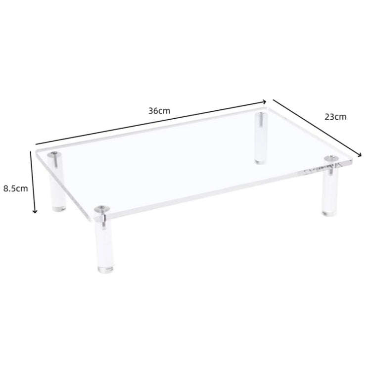 YX136 Desktop Acrylic Laptop / Printer Raised Stand
