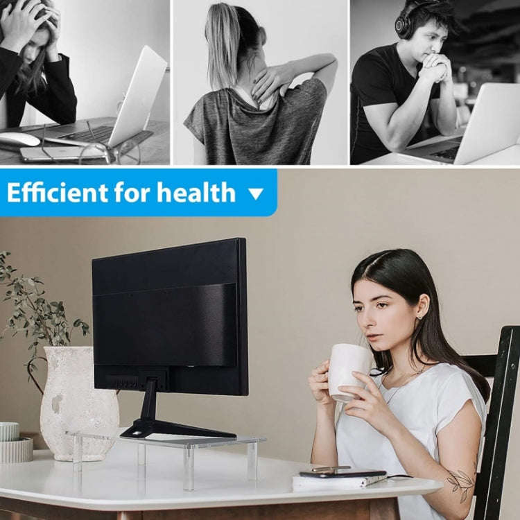 YX136 Desktop Acrylic Laptop / Printer Raised Stand