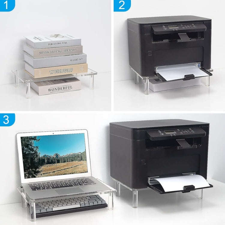 YX136 Desktop Acrylic Laptop / Printer Raised Stand