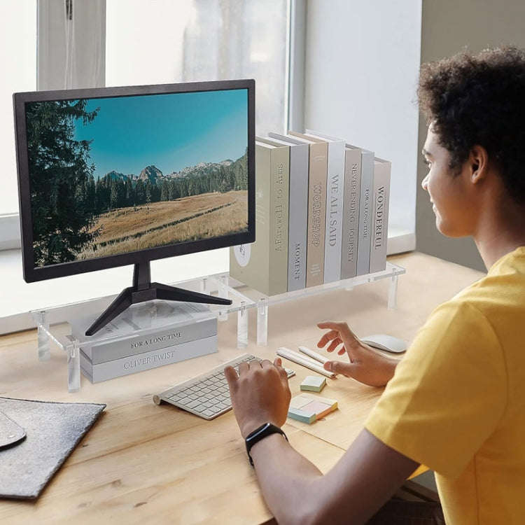 YX136 Desktop Acrylic Laptop / Printer Raised Stand