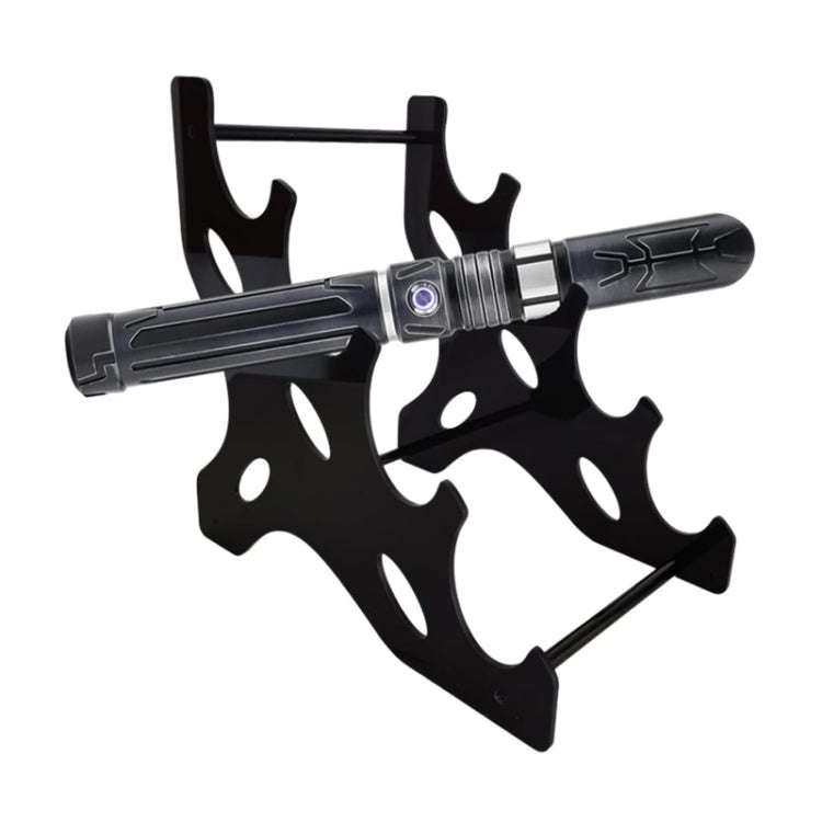 YX137 Acrylic Light Saber Display Stand 4 Layers Toy Holder