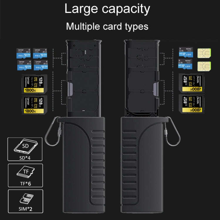 Desiontal DK10 Portable High-Speed Computer Phone Read / Write 2 In 1 Card Reader Large Capacity ...