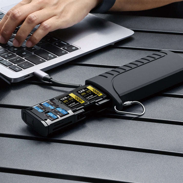 Desiontal DK10 Portable High-Speed Computer Phone Read / Write 2 In 1 Card Reader Large Capacity ...