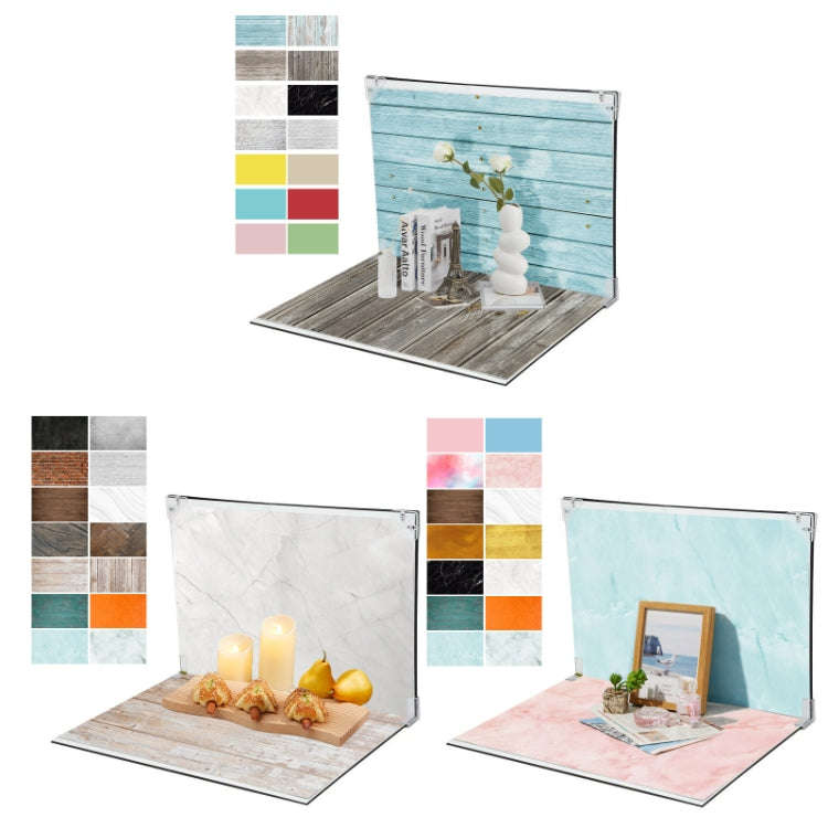 30x40cm 2+7 Thick Background Boards Photography Props Background Set, Style: One