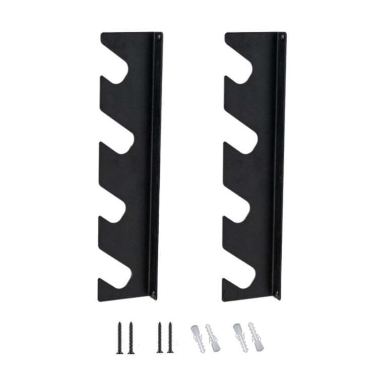 YH002 2pcs / Set Garden Patio Tools Organizing Storage Metal Wall Mounted Shelf