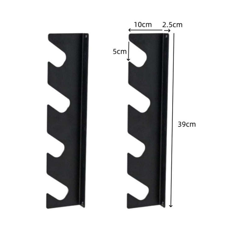 YH002 2pcs / Set Garden Patio Tools Organizing Storage Metal Wall Mounted Shelf