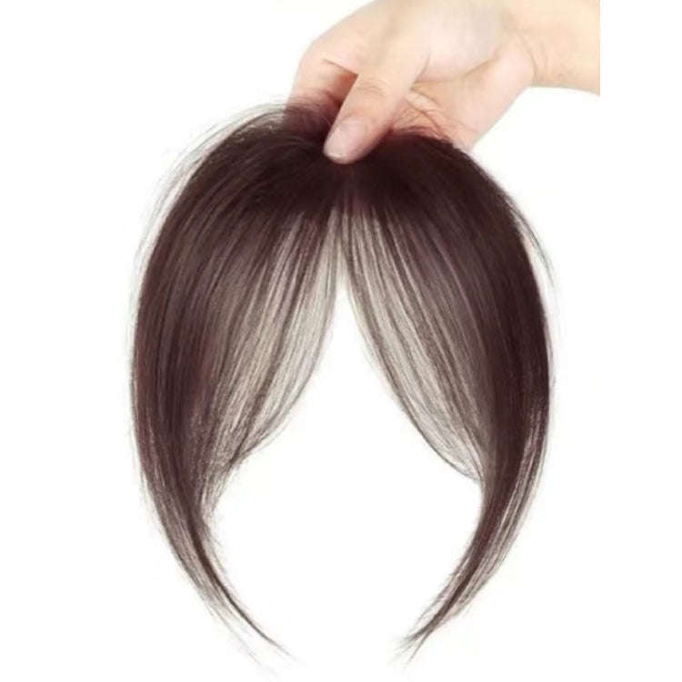 Ladies Hair Volume Enlargement Fluffy Simulation Bangs Wig Piece(Dark Brown)