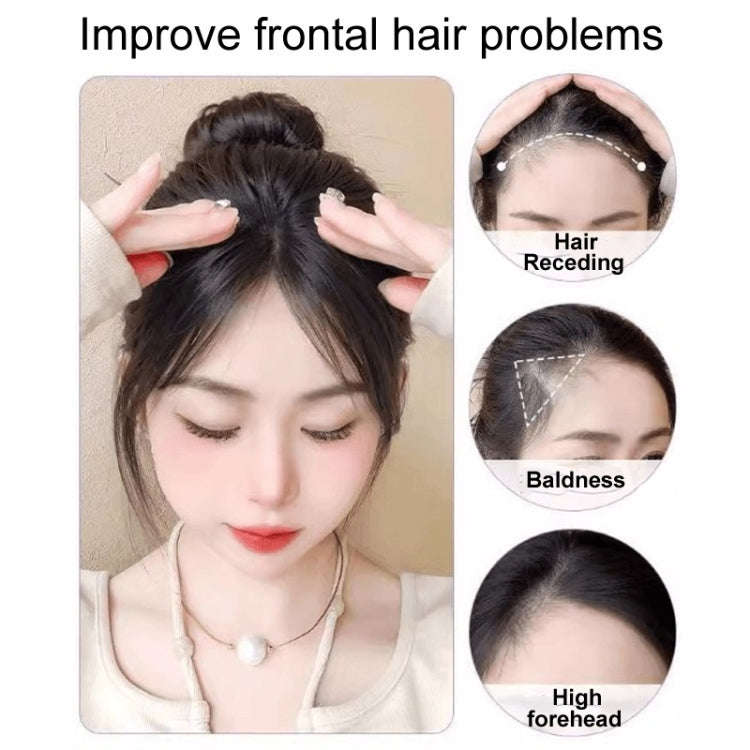 Ladies Hair Volume Enlargement Fluffy Simulation Bangs Wig Piece(Dark Brown)