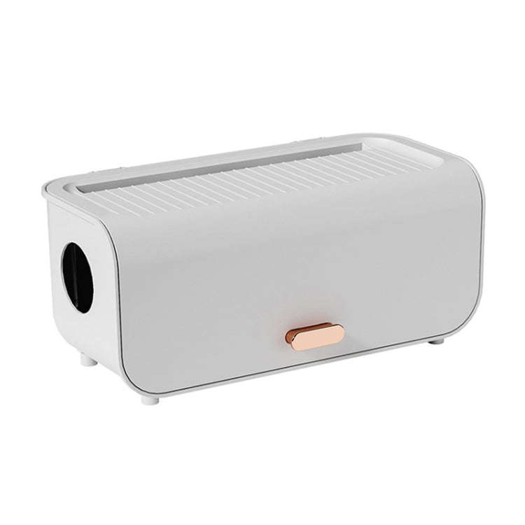 Desktop Cable Storage Box Power Cable Charger Storage Case Dustproof Waterproof Socket Organizer(...