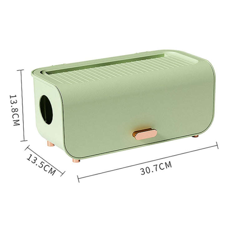 Desktop Cable Storage Box Power Cable Charger Storage Case Dustproof Waterproof Socket Organizer(...