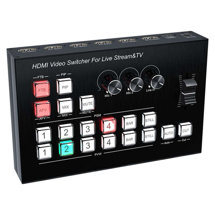 4 In 2 Out HDMI Guide Switchboard Type-C USB 3.0 Capture Port OSD Display Game Switcher UK Plug(B...