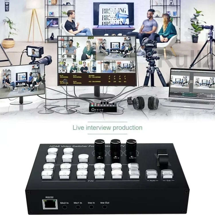 4 In 2 Out HDMI Guide Switchboard Type-C USB 3.0 Capture Port OSD Display Game Switcher UK Plug(B...