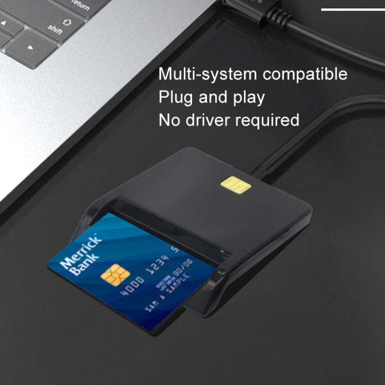USB 2.0 IC Card / Bank Card / ID Card / SD Card Smart Reader(No Disc)