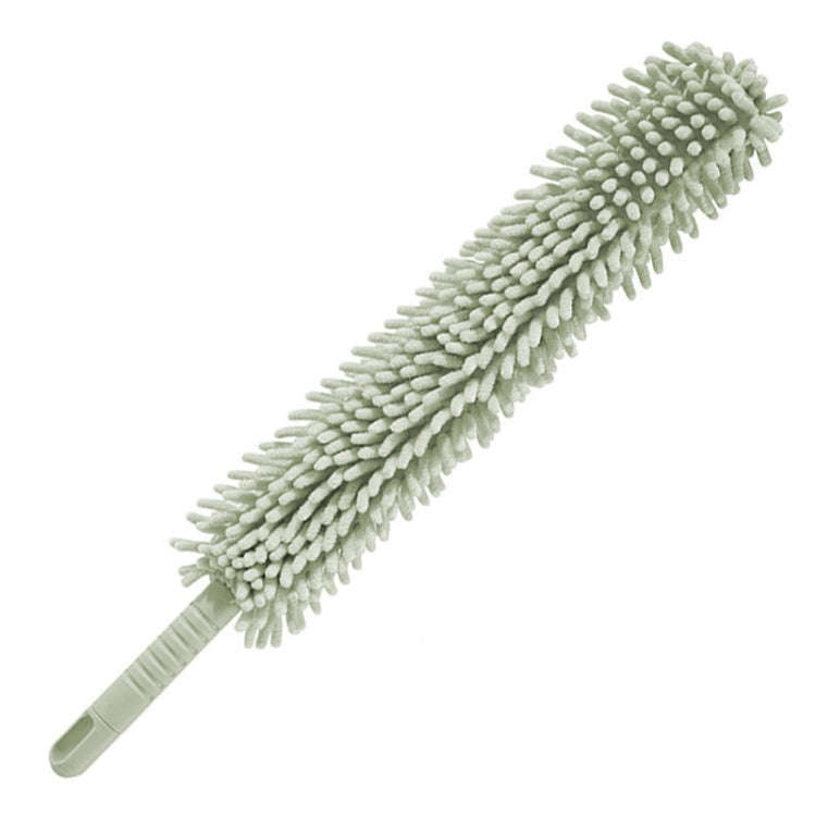 Household Electrostatic Duster Gap Cleaning Feather Duster(Bendable Short Green)