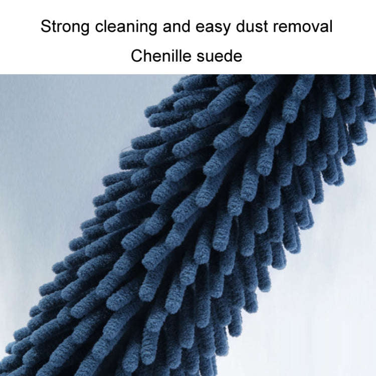 Household Electrostatic Duster Gap Cleaning Feather Duster(Bendable Short Purple)