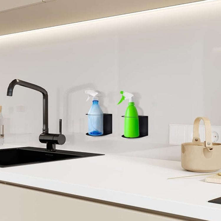 YH003-1 Wall Mounted Metal Single Hole Spray Can Holder For Garage Spray Can Storage