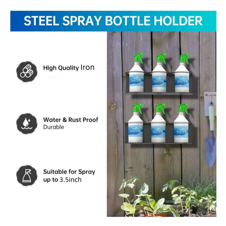 YH003-1 Wall Mounted Metal Single Hole Spray Can Holder For Garage Spray Can Storage
