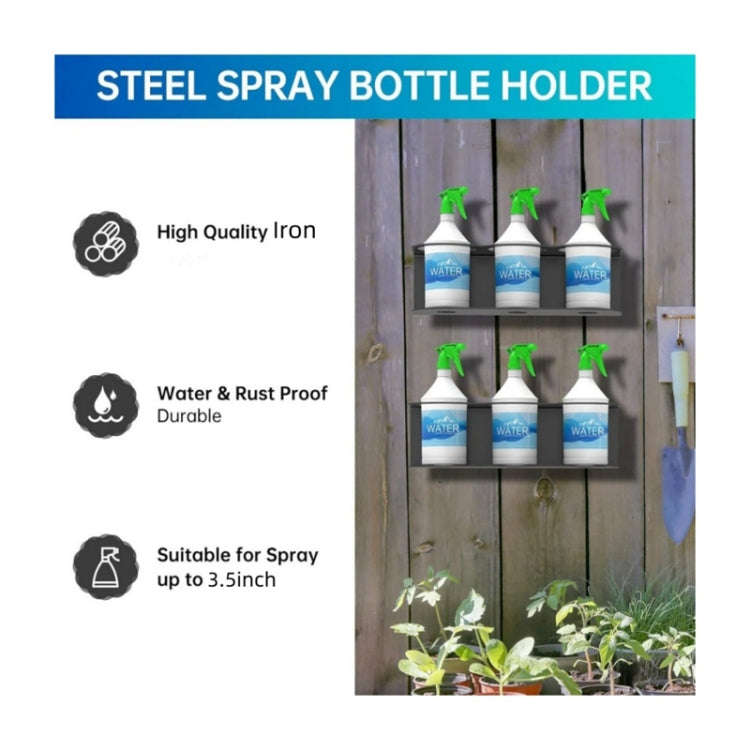 YH005-1 Wall Mounted Metal Three Hole Spray Can Holder For Garage Spray Can Storage