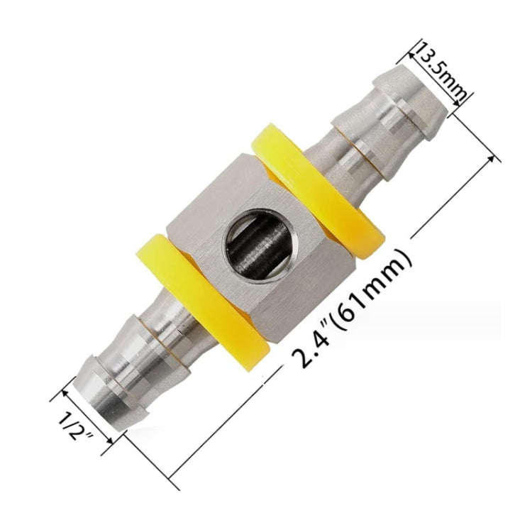 1/2 inch Fuel Pipe Fuel Pressure NPT Sensor T-type Barbed Connector