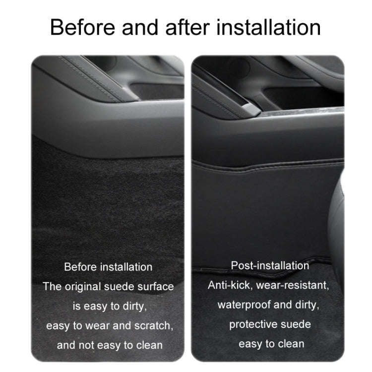 For Tesla Center Console Side Anti-kick Protective Pad, Style: For 2017-2023 Model 3 Center Conso...