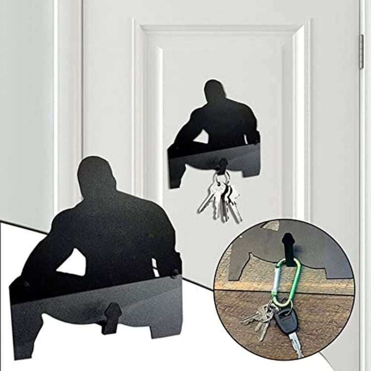 Large Muscle Man Quirky Key Hangers Household Small Items Storage Rack