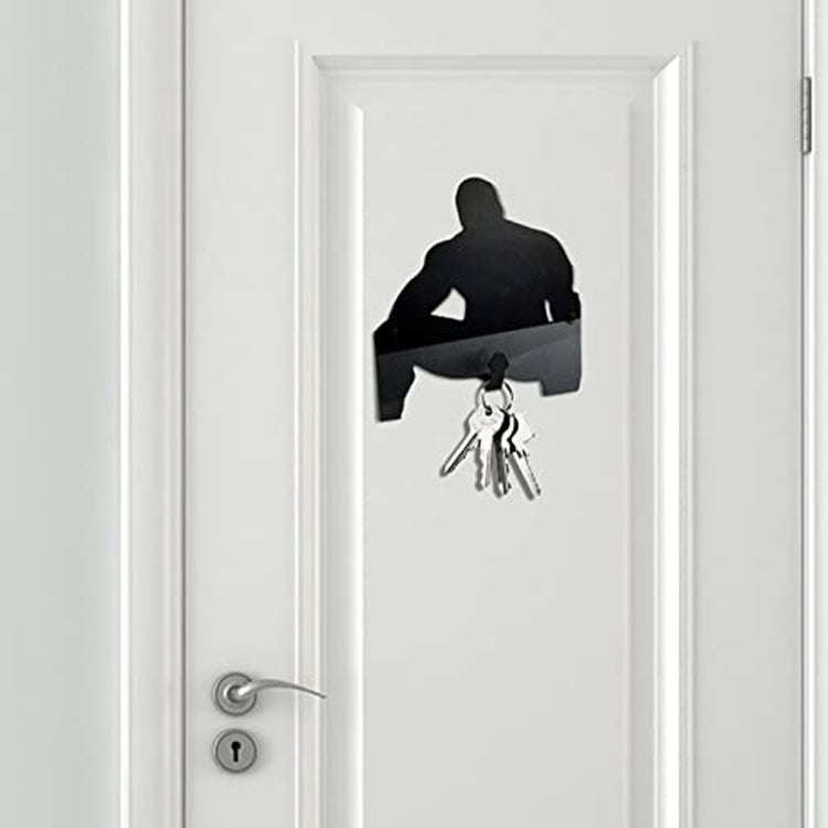 Large Muscle Man Quirky Key Hangers Household Small Items Storage Rack