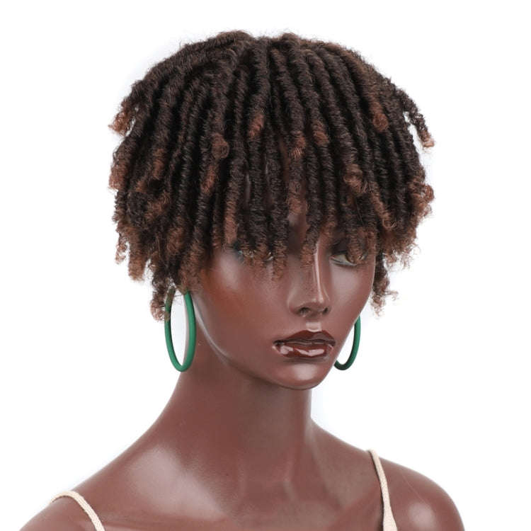 Personalized Hollow Curl Hip Hop Short Hair Dirty Braid Wig Blocks, Model: 1BT30