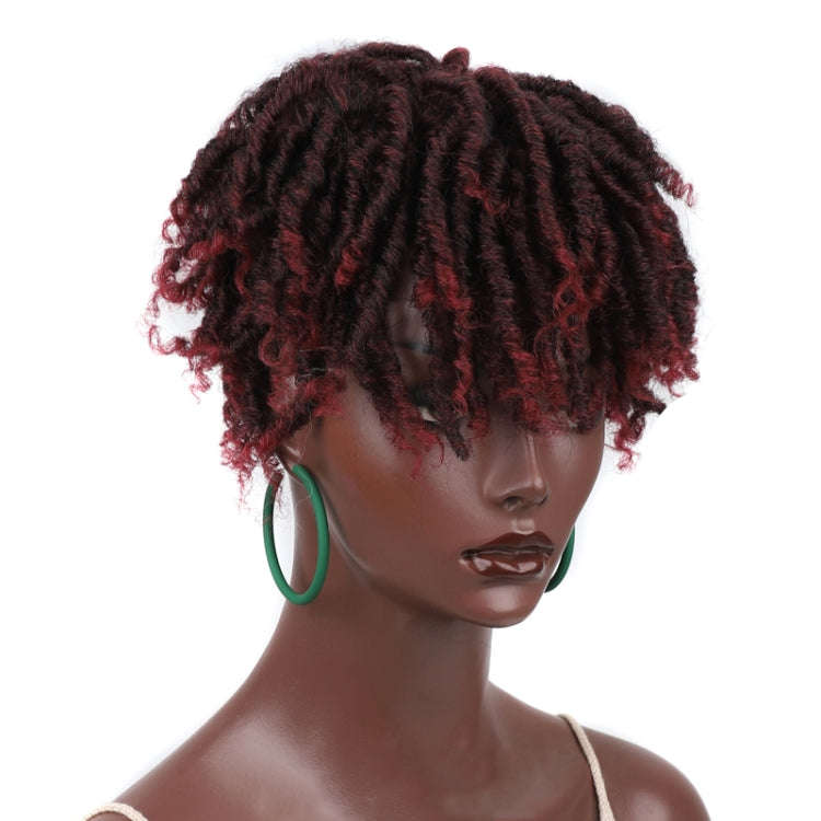 Personalized Hollow Curl Hip Hop Short Hair Dirty Braid Wig Blocks, Model: 1BTBUG