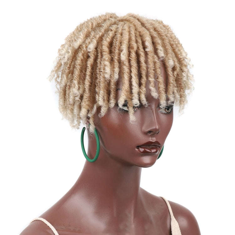 Personalized Hollow Curl Hip Hop Short Hair Dirty Braid Wig Blocks, Model: 27T613