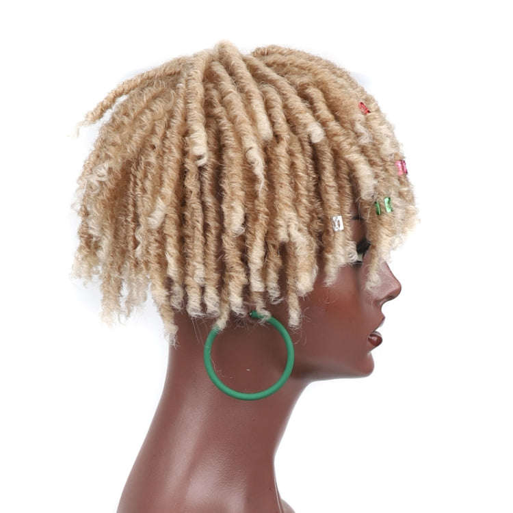 Personalized Hollow Curl Hip Hop Short Hair Dirty Braid Wig Blocks, Model: 1BT350