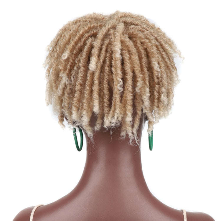 Personalized Hollow Curl Hip Hop Short Hair Dirty Braid Wig Blocks, Model: MGREN
