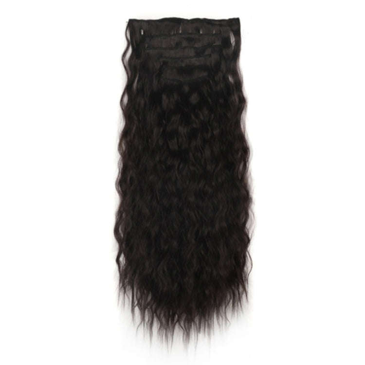 7pcs / Set Clip-On Corn Hair Extension Pieces 16-Card Cornrow Curl Wig, Color: 2#