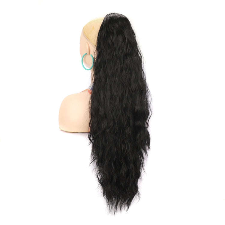 Ladies Extended Woolly Curly Rope Pulling Mesh Ponytail Wig, Color: 1B#