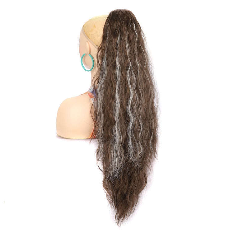 Ladies Extended Woolly Curly Rope Pulling Mesh Ponytail Wig, Color: 9H60A#