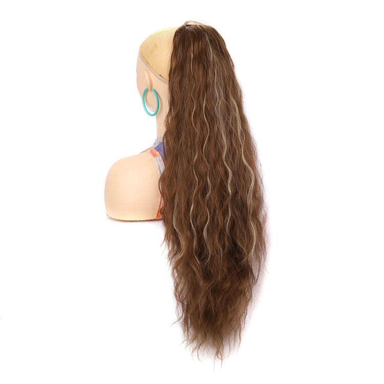 Ladies Extended Woolly Curly Rope Pulling Mesh Ponytail Wig, Color: 10H24#