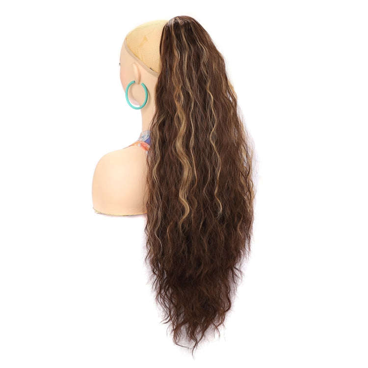 Ladies Extended Woolly Curly Rope Pulling Mesh Ponytail Wig, Color: 10BH26#