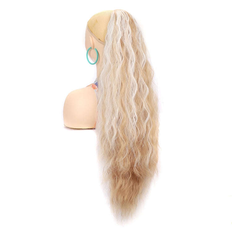Ladies Extended Woolly Curly Rope Pulling Mesh Ponytail Wig, Color: 24H60#