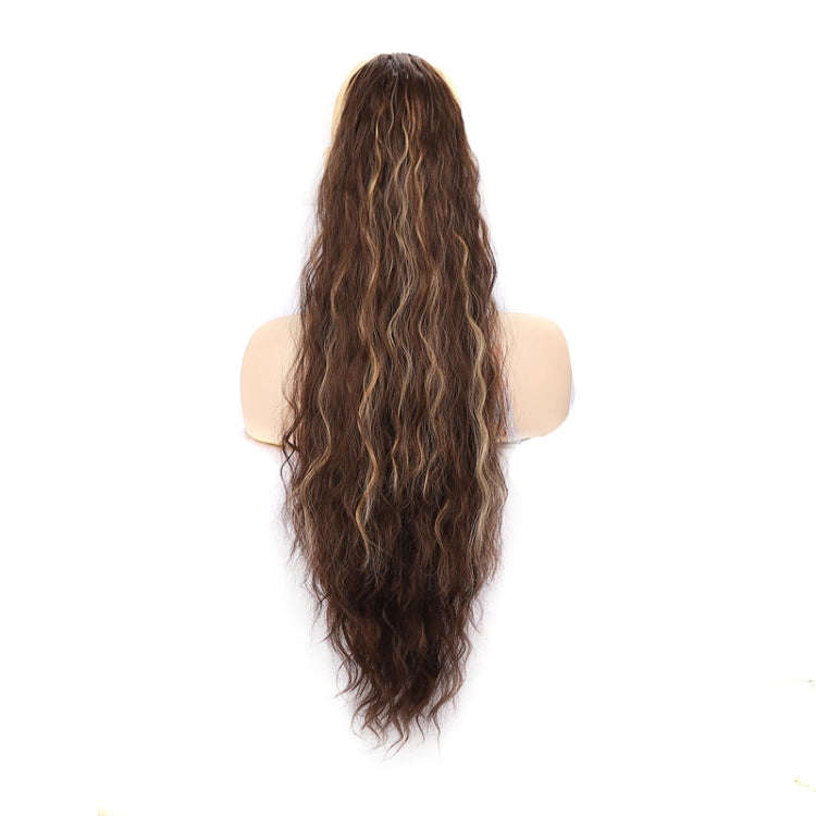 Ladies Extended Woolly Curly Rope Pulling Mesh Ponytail Wig, Color: 18H613#