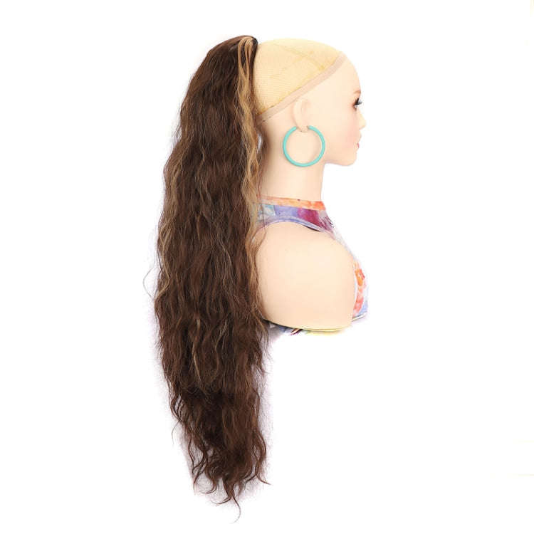 Ladies Extended Woolly Curly Rope Pulling Mesh Ponytail Wig, Color: 18H613#