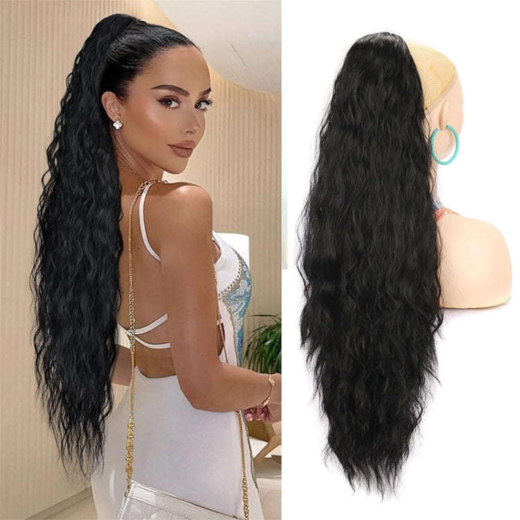 Ladies Extended Woolly Curly Rope Pulling Mesh Ponytail Wig, Color: 18H613#
