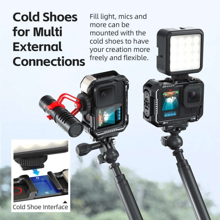 AMagisn Upgrade Ver Metal Rabbit Cage For GoPro HERO13 Black / HERO12 Black / HERO11 Black / HERO...