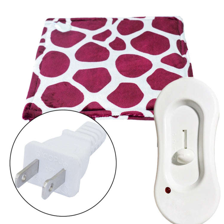 45x45cm US Plug 0-1-2-3 Adjust Flannel Deer Pattern Electric Blanket Heating Pad